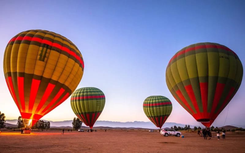 Hot Air Balloon Flight at Sunrise or Sunset in Marrakech