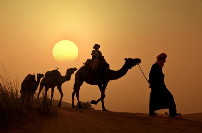 Camel Ride at Sunset in Marrakech